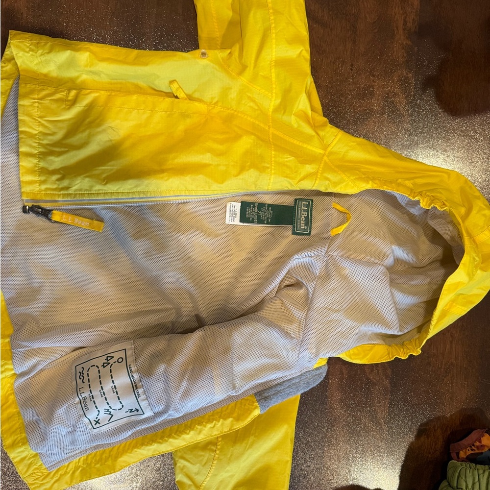 L.L. Bean Bright Yellow Kids Raincoat